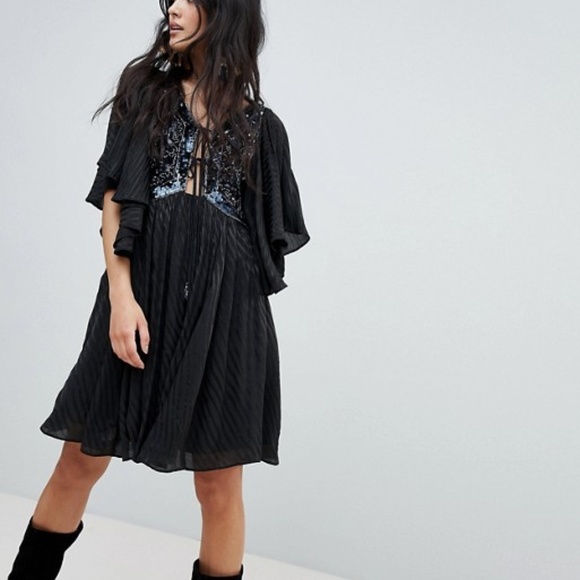 Free People Moonglow Sequin-Embellished Mini Dress - Picture 4 of 6